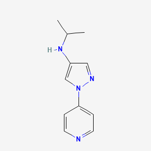 Pyridine, 4-(4-(isopropylamino)pyrazol-1-yl)-