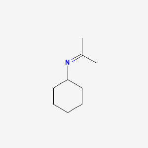 molecular formula C9H17N B1614570 N-Cyclohexyl acetonimine CAS No. 6407-36-9
