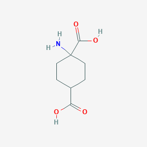molecular formula C8H13NO4 B1614575 1-Aminocyclohexane-1,4-dicarboxylic acid CAS No. 215229-17-7