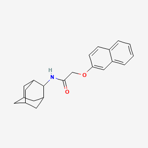 molecular formula C22H25NO2 B1614582 N-(Adamantan-2-yl)-2-(naphthalen-2-yloxy)acetamide CAS No. 6136-27-2