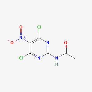 molecular formula C6H4Cl2N4O3 B1614585 N-(4,6-二氯-5-硝基嘧啶-2-基)乙酰胺 CAS No. 56145-04-1