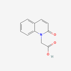 molecular formula C11H9NO3 B1614593 (2-Oxo-1(2H)-quinolinyl)acetic acid CAS No. 55170-65-5