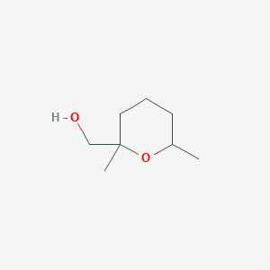 molecular formula C8H16O2 B1614602 (2,6-Dimethyltetrahydro-2H-Pyran-2-Yl)Methanol CAS No. 87044-47-1