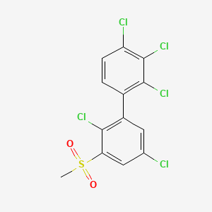 molecular formula C13H7Cl5O2S B1614615 1,1'-Biphenyl, 2,2',3,4,5'-pentachloro-3'-(methylsulfonyl)- CAS No. 66640-58-2
