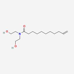 molecular formula C15H29NO3 B1614620 10-Undecenamide, N,N-bis(2-hydroxyethyl)- CAS No. 60239-68-1