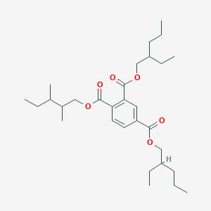 molecular formula C30H48O6 B1614622 1,2,4-Benzenetricarboxylic acid, tri-C7-9-branched and linear alkyl esters CAS No. 68515-60-6