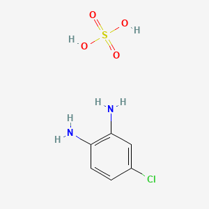molecular formula C6H9ClN2O4S B1614625 1,2-Benzenediamine, 4-chloro-, sulfate (1:1) CAS No. 68459-98-3