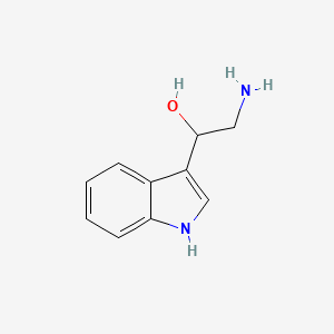 molecular formula C10H12N2O B1614631 2-amino-1-(1H-indol-3-yl)ethanol CAS No. 46168-27-8