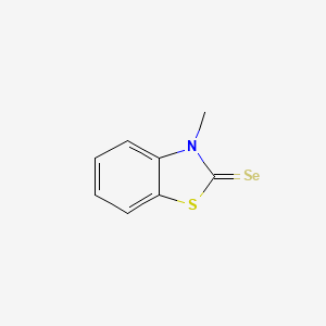 molecular formula C8H7NSSe B1614653 3-Methylbenzothiazole-2(3H)-selone CAS No. 2786-43-8