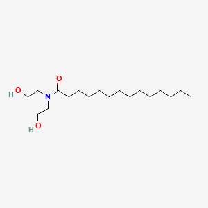 molecular formula C18H37NO3 B1614667 N,N-双(2-羟乙基)十四烷酰胺 CAS No. 7545-23-5