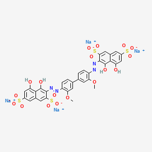 molecular formula C34H22N4Na4O18S4 B1614694 C.I. Direct blue 10 CAS No. 4198-19-0