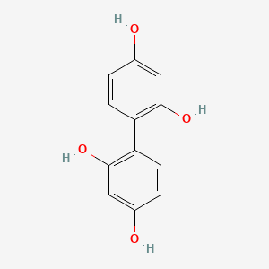 molecular formula C12H10O4 B1614696 [1,1'-Biphenyl]-2,2',4,4'-tetrol CAS No. 4371-31-7