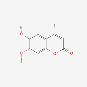 molecular formula C11H10O4 B1614749 6-羟基-7-甲氧基-4-甲基-2H-色烯-2-酮 CAS No. 6345-62-6