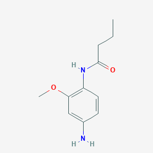 molecular formula C11H16N2O2 B1614753 N-(4-amino-2-methoxyphenyl)butanamide CAS No. 59988-64-6