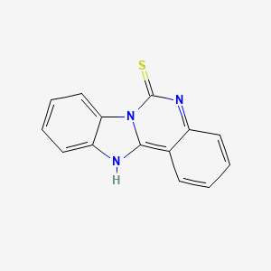 molecular formula C14H9N3S B1614764 苯并咪唑并[1,2-c]喹唑啉-6(5H)-硫酮 CAS No. 24192-82-3