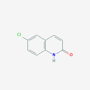 molecular formula C9H6ClNO B161477 6-氯-2-羟基喹啉 CAS No. 1810-67-9