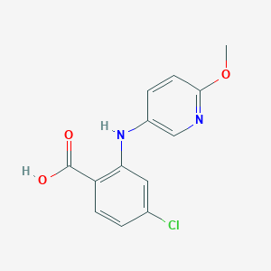 molecular formula C13H11ClN2O3 B1614772 4-Chloro-2-[(6-methoxypyridin-3-yl)amino]benzoic acid CAS No. 6626-07-9