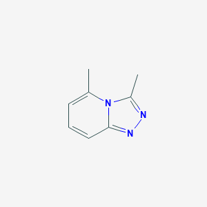 molecular formula C8H9N3 B1614776 1,2,4-Triazolo[4,3-a]pyridine, 3,5-dimethyl- CAS No. 4919-12-4