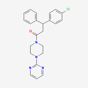 beta-(p-Chlorophenyl)phenethyl 4-(2-pyrimidyl)piperazinyl ketone