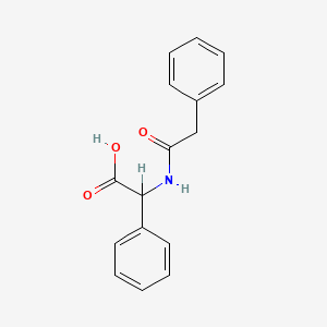 molecular formula C16H15NO3 B1614781 DL-2-Phenyl-N-(phenylacetyl)glycine CAS No. 35039-72-6