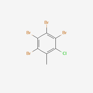 molecular formula C7H3Br4Cl B1614784 2,3,4,5-Tetrabromo-6-chlorotoluene CAS No. 39569-21-6
