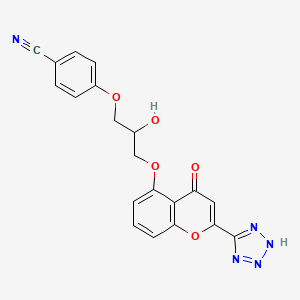 molecular formula C20H15N5O5 B1614786 Cromitrile CAS No. 53736-51-9