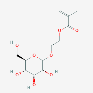 molecular formula C12H20O8 B161479 2-甲基丙烯酰氧基乙基 D-吡喃葡萄糖苷 CAS No. 132153-62-9