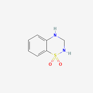molecular formula C7H8N2O2S B1614793 2H-1,2,4-苯并噻二嗪，3,4-二氢-，1,1-二氧化物 CAS No. 359-84-2