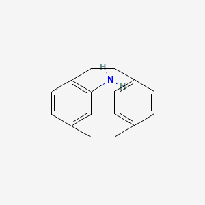 molecular formula C16H17N B1614808 Tricyclo[8.2.2.24,7]hexadeca-4,6,10,12,13,15-hexaen-5-amine CAS No. 10122-95-9