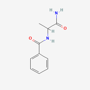 Benzamide, N-(1-carbamoylethyl)-, DL-