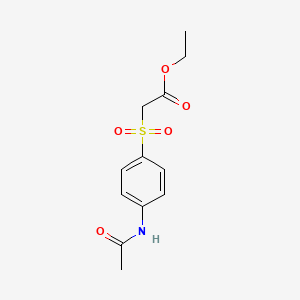 Ethyl 2-(4-acetamidophenyl)sulfonylacetate