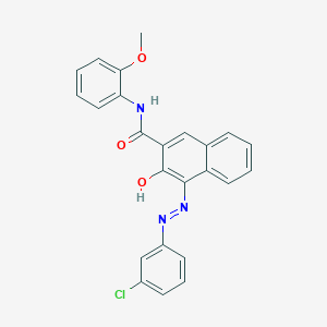2-Naphthalenecarboxamide, 4-[(3-chlorophenyl)azo]-3-hydroxy-N-(2-methoxyphenyl)-