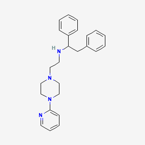 molecular formula C25H30N4 B1614837 1-(2-(1,2-Diphenylethylamino)ethyl)-4-(2-pyridyl)piperazine CAS No. 23892-54-8