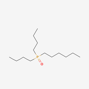 molecular formula C14H31OP B1614849 Phosphine oxide, dibutylhexyl- CAS No. 74038-17-8