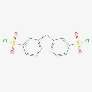molecular formula C13H8Cl2O4S2 B161485 9H-fluorene-2,7-disulfonyl dichloride CAS No. 1835-76-3