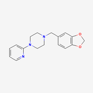 molecular formula C17H19N3O2 B1614854 1-(3,4-Methylenedioxybenzyl)-4-(2-pyridyl)piperazine CAS No. 59215-20-2