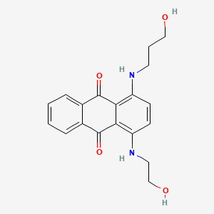 molecular formula C19H20N2O4 B1614861 1-((2-Hydroxyethyl)amino)-4-((3-hydroxypropyl)amino)anthracene-9,10-dione CAS No. 67674-26-4