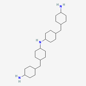 molecular formula C26H49N3 B1614873 Cyclohexanamine, 4-[(4-aminocyclohexyl)methyl]-N-[4-[(4-aminocyclohexyl)methyl]cyclohexyl]- CAS No. 69868-18-4