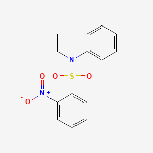 molecular formula C14H14N2O4S B1614888 N-Ethyl-2-nitro-N-phenylbenzenesulphonamide CAS No. 81-09-4