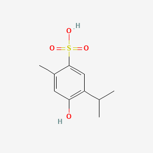 molecular formula C10H14O4S B1614889 5-Hydroxy-p-cymene-2-sulphonic acid CAS No. 96-68-4