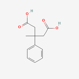 molecular formula C12H14O4 B1614898 3-methyl-3-phenylpentanedioic acid CAS No. 4160-92-3