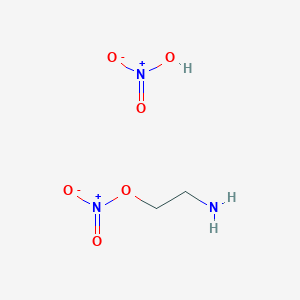 molecular formula C2H7N3O6 B1614900 2-Aminoethyl nitrate; nitric acid CAS No. 4665-58-1