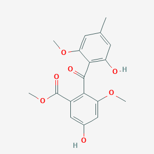 molecular formula C18H18O7 B161492 单甲基苏洛菌素 CAS No. 10056-14-1