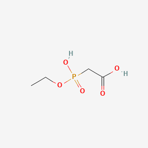 molecular formula C4H9O5P B1614943 Acetic acid, (ethoxyhydroxyphosphinyl)- CAS No. 65359-99-1