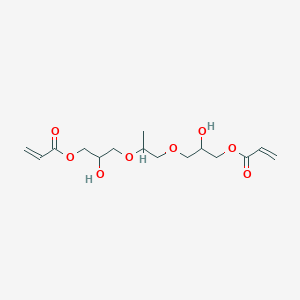 molecular formula C15H24O8 B1614947 (1-Methyl-1,2-ethanediyl)bis(oxy(2-hydroxy-3,1-propanediyl)) diacrylate CAS No. 72928-42-8