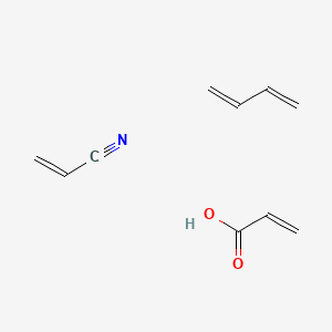 molecular formula C10H13NO2 B1614967 2-Propenoic acid, polymer with 1,3-butadiene and 2-propenenitrile CAS No. 25265-19-4