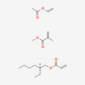 molecular formula C20H34O6 B1614968 ethenyl acetate;2-ethylhexyl prop-2-enoate;methyl 2-methylprop-2-enoate CAS No. 26794-25-2