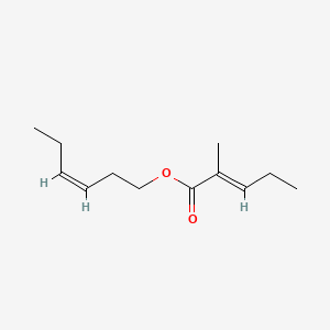 molecular formula C12H20O2 B1614985 [(Z)-hex-3-enyl] (E)-2-methylpent-2-enoate CAS No. 76649-17-7