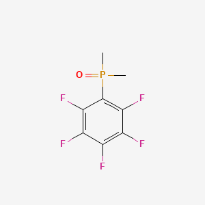 molecular formula C8H6F5OP B1614998 Phosphine oxide, dimethyl(pentafluorophenyl)- CAS No. 5525-96-2