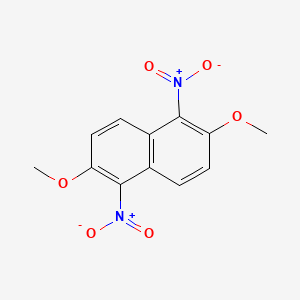 molecular formula C12H10N2O6 B1614999 1,5-Dinitro-2,6-dimethoxynaphthalene CAS No. 25314-97-0